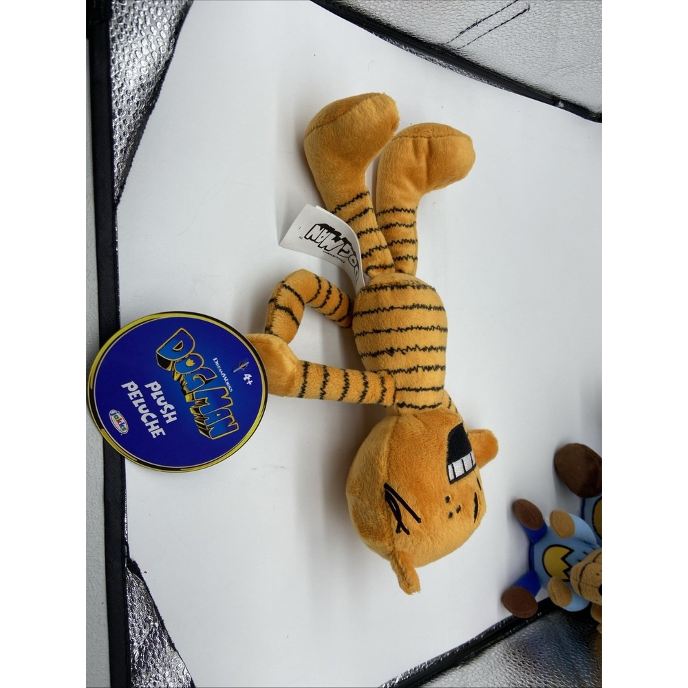 Jakks Pacific Dog Man Plush Set Petey the Cat DreamWorks 4 Piece Lot NWT - Picture 9 of 16